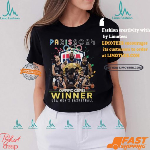 Paris 2024 Olympic Games Winner USA Men’s Basketball T Shirt