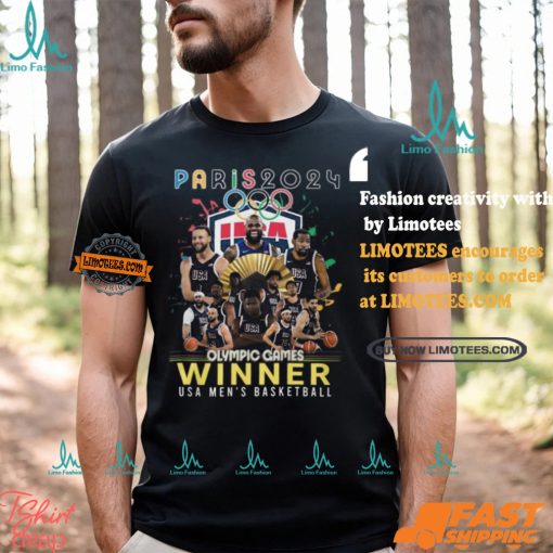 Paris 2024 Olympic Games Winner USA Men’s Basketball T Shirt