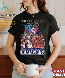 Paris 2024 United States Woman’s And Men’s Basketball Team Olympic Games Champions T Shirt