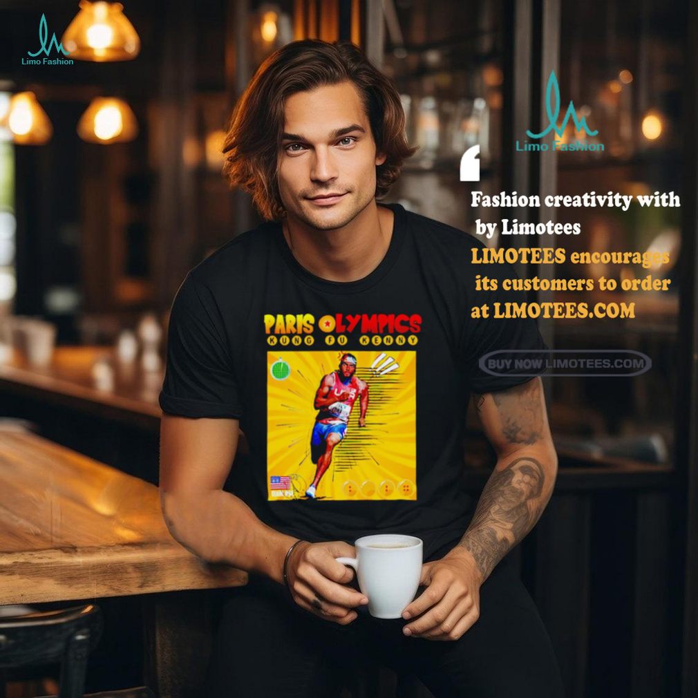 Paris Kung Fu Kenny Team USA Track Kenny Bednarek 2024 shirt Paris Kung Fu Kenny Team USA Track Kenny Bednarek 2024 shirt