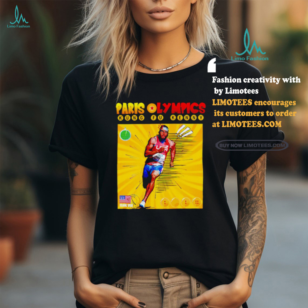 Paris Kung Fu Kenny Team USA Track Kenny Bednarek 2024 shirt Paris Kung Fu Kenny Team USA Track Kenny Bednarek 2024 shirt