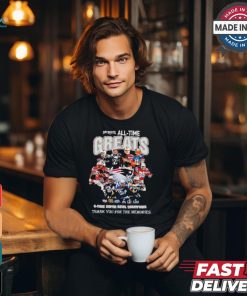 Patriots All Time Greats Team Player Super Bowl Champions Thank You For The Memories Shirt