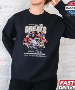 Patriots All Time Greats Team Player Super Bowl Champions Thank You For The Memories Shirt