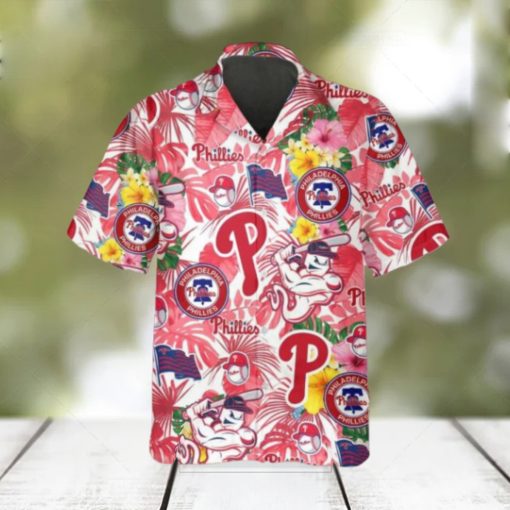 Pattern Phillies Hawaiian Shirt, Philadelphia Phillies Hawaiian Shirt, MLB Hawaiian Shirt