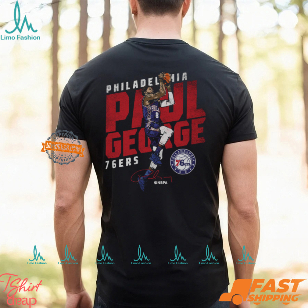 Paul George Philadelphia 76ers Slant Shirt Paul George Philadelphia 76ers Slant Shirt