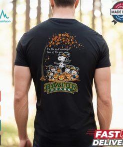 Peanuts Characters Baylor Bears Halloweens It’s The Most Wonderful Time Of The Year Shirt