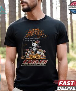 Peanuts Characters Boston College Eagles Halloweens It’s The Most Wonderful Time Of The Year Shirt