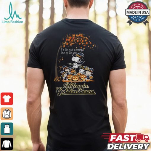 Peanuts Characters California Golden Bears Halloweens It’s The Most Wonderful Time Of The Year Shirt