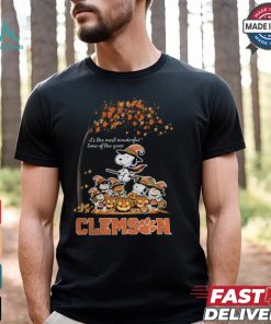 Peanuts Characters Clemson Tigers Halloweens It’s The Most Wonderful Time Of The Year Shirt