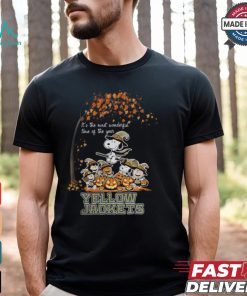 Peanuts Characters Georgia Tech Yellow Jackets Halloweens It’s The Most Wonderful Time Of The Year Shirt