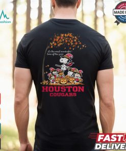 Peanuts Characters Houston Cougars Halloweens It’s The Most Wonderful Time Of The Year Shirt