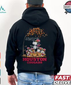 Peanuts Characters Houston Cougars Halloweens It’s The Most Wonderful Time Of The Year Shirt