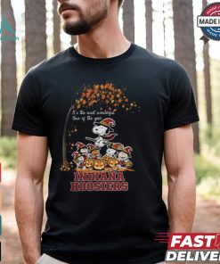 Peanuts Characters Indiana Hoosiers Halloweens It’s The Most Wonderful Time Of The Year Shirt