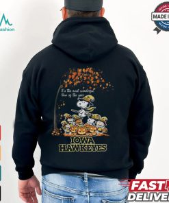 Peanuts Characters Iowa Hawkeyes Halloweens It’s The Most Wonderful Time Of The Year Shirt