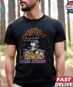 Peanuts Characters Kansas Jayhawks Halloweens It’s The Most Wonderful Time Of The Year Shirt