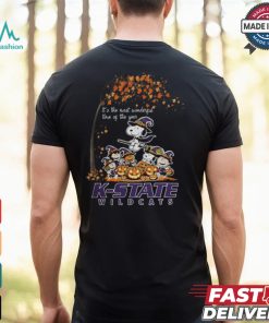 Peanuts Characters Kansas State Wildcats Halloweens It’s The Most Wonderful Time Of The Year Shirt