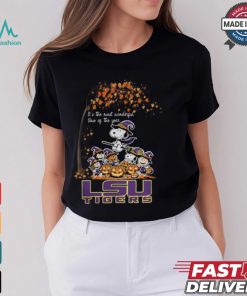 Peanuts Characters LSU Tigers Halloweens It’s The Most Wonderful Time Of The Year Shirt