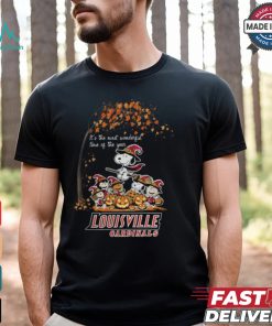 Peanuts Characters Louisville Cardinals Halloweens It’s The Most Wonderful Time Of The Year Shirt