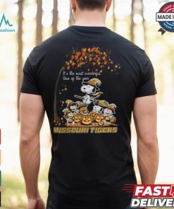 Peanuts Characters Missouri Tigers Halloweens It’s The Most Wonderful Time Of The Year Shirt
