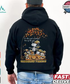 Peanuts Characters Missouri Tigers Halloweens It’s The Most Wonderful Time Of The Year Shirt