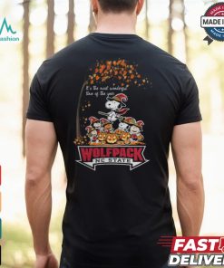 Peanuts Characters NC State Wolfpack Halloweens It’s The Most Wonderful Time Of The Year Shirt