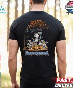 Peanuts Characters North Carolina Tar Heels Halloweens It’s The Most Wonderful Time Of The Year Shirt