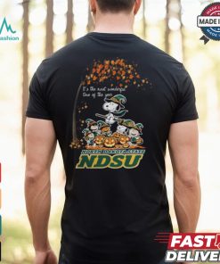Peanuts Characters North Dakota State Bison Halloweens It’s The Most Wonderful Time Of The Year Shirt