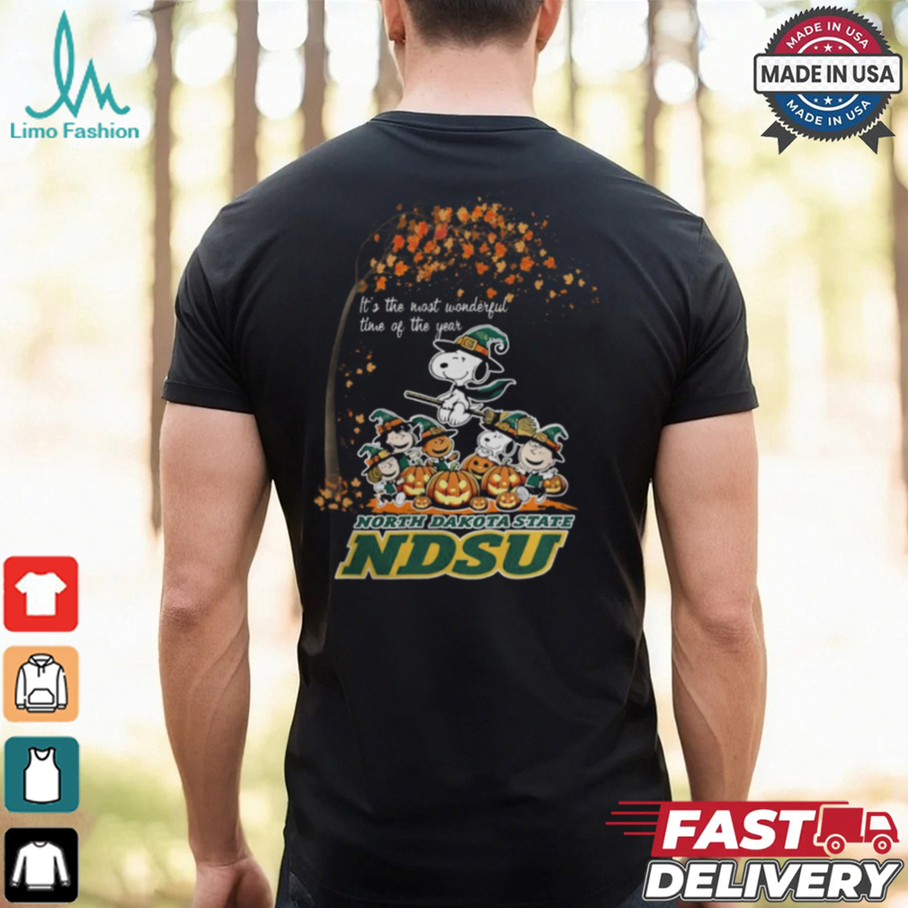 Peanuts Characters North Dakota State Bison Halloweens It’s The Most Wonderful Time Of The Year Shirt Peanuts Characters North Dakota State Bison Halloweens It’s The Most Wonderful Time Of The Year Shirt