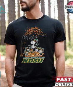 Peanuts Characters North Dakota State Bison Halloweens It’s The Most Wonderful Time Of The Year Shirt