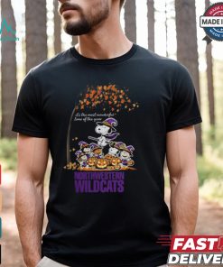 Peanuts Characters Northwestern Wildcats Halloweens It’s The Most Wonderful Time Of The Year Shirt