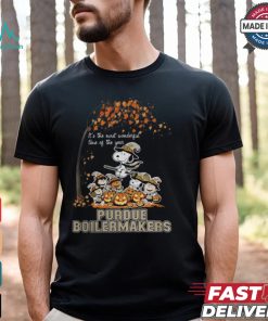 Peanuts Characters Purdue Boilermakers Halloweens It’s The Most Wonderful Time Of The Year Shirt