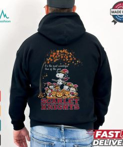 Peanuts Characters Rutgers Scarlet Knights Halloweens It’s The Most Wonderful Time Of The Year Shirt