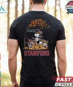 Peanuts Characters Stanford Cardinal Halloweens It’s The Most Wonderful Time Of The Year Shirt