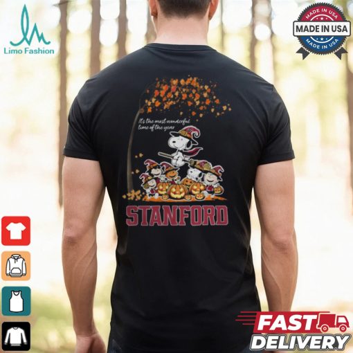 Peanuts Characters Stanford Cardinal Halloweens It’s The Most Wonderful Time Of The Year Shirt