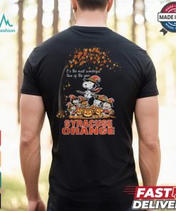Peanuts Characters Syracuse Orange Halloweens It’s The Most Wonderful Time Of The Year Shirt