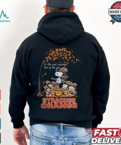 Peanuts Characters Syracuse Orange Halloweens It’s The Most Wonderful Time Of The Year Shirt