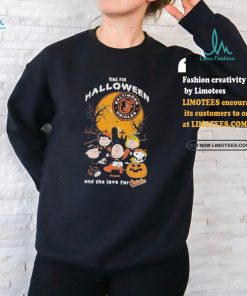 Peanuts Characters Time For Halloween And The Love For Baltimore Orioles Shirt