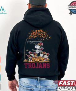 Peanuts Characters Usc Trojans Halloweens It’s The Most Wonderful Time Of The Year Shirt