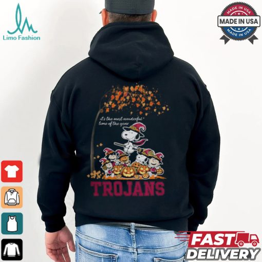 Peanuts Characters Usc Trojans Halloweens It’s The Most Wonderful Time Of The Year Shirt