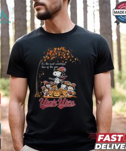 Peanuts Characters Utah Utes Halloweens It’s The Most Wonderful Time Of The Year Shirt