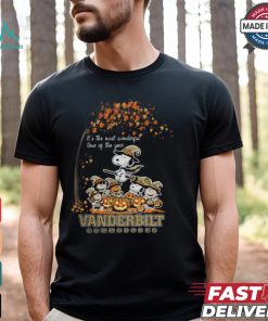 Peanuts Characters Vanderbilt Commodores Halloweens It’s The Most Wonderful Time Of The Year Shirt