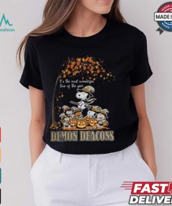 Peanuts Characters Wake Forest Demon Deacons Halloweens It’s The Most Wonderful Time Of The Year Shirt