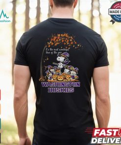 Peanuts Characters Washington Huskies Halloweens It’s The Most Wonderful Time Of The Year Shirt