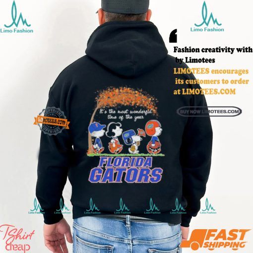 Peanuts Characters X Florida Gators It’s The Most Wonderful Time Of The Year Shirt