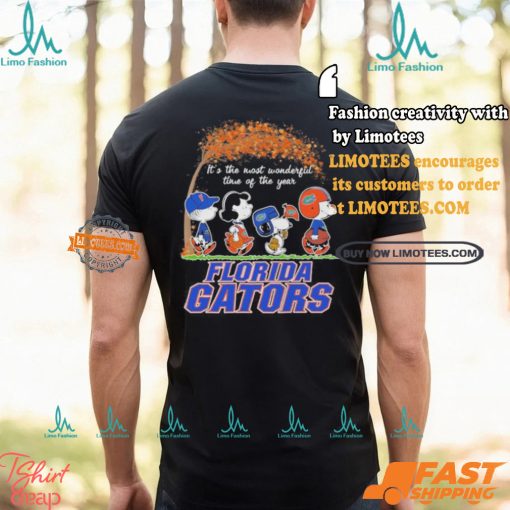 Peanuts Characters X Florida Gators It’s The Most Wonderful Time Of The Year Shirt
