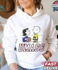 Peanuts Charlie Brown and Lucy UMass football shirt