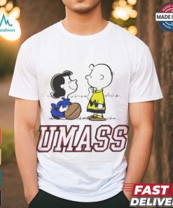 Peanuts Charlie Brown and Lucy UMass football shirt