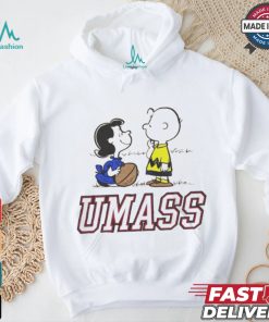 Peanuts Charlie Brown and Lucy UMass football shirt