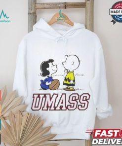 Peanuts Charlie Brown and Lucy UMass football shirt