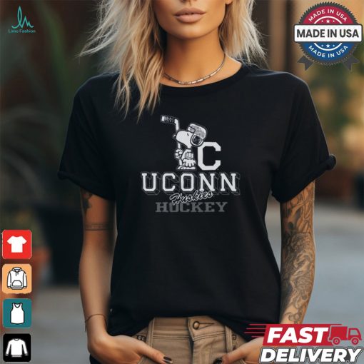 Peanuts X Uconn Hockey Tee shirt